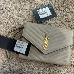 Saint Laurent wristlet pouch